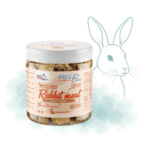 Freezy Pure liofilizowane mięso z królika 70g Syta Micha